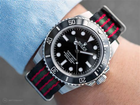 rolex submariner mit nato strap|Rolex NATO strap for sale.